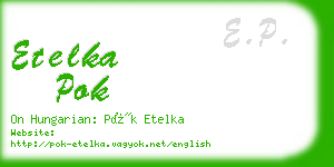 etelka pok business card